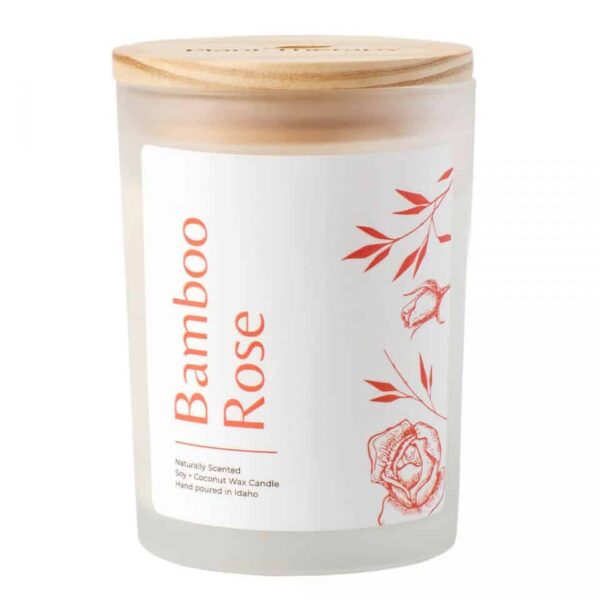 Bamboo Rose Candle 8oz Front 960x960