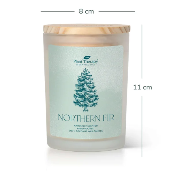 Northern Fir Naturally Scented Candle 8oz Dimensions