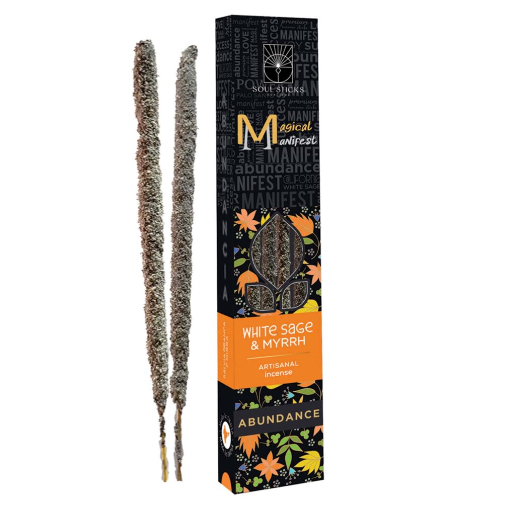 WHITE SAGE MYRRH ARTISANAL INCENSE STICKS